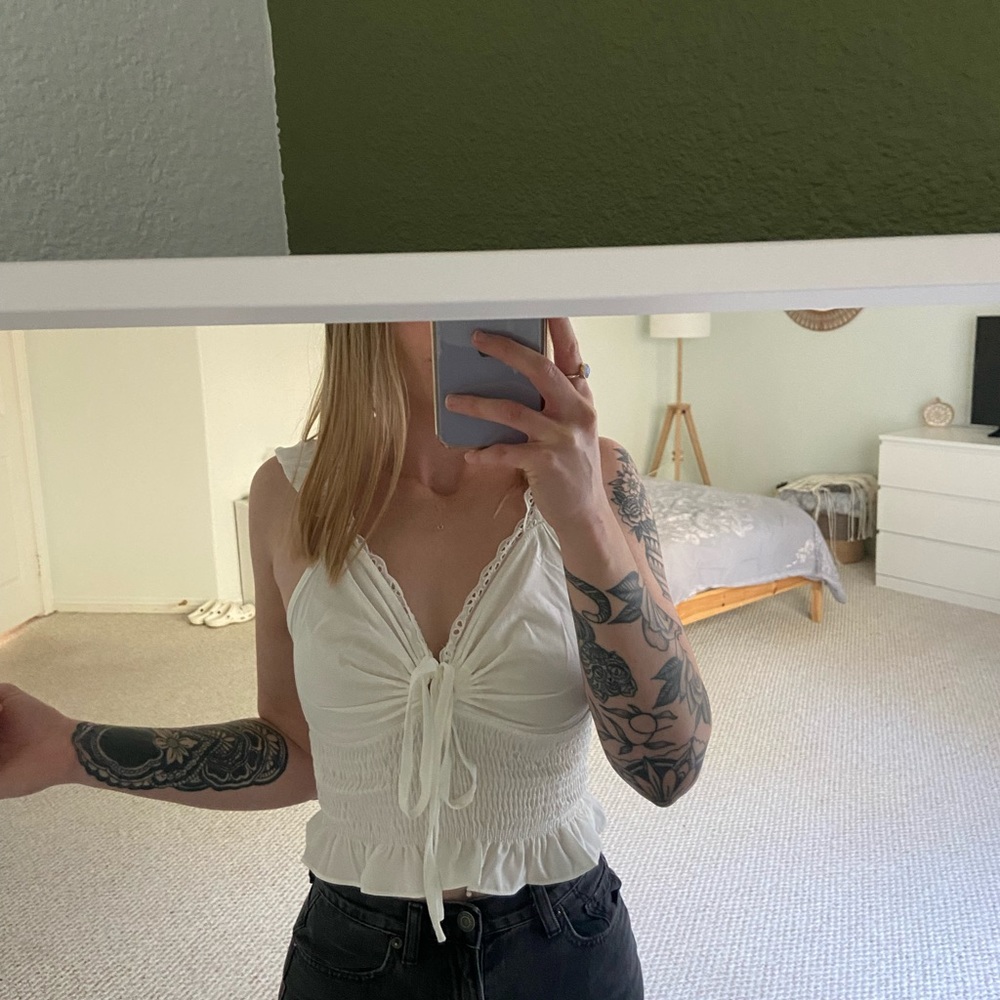 White Shein Top